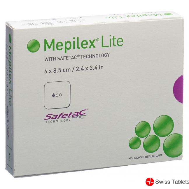 Mepilex Lite Absorptionsverb 6x8.5cm Silik 5 Stück buy online