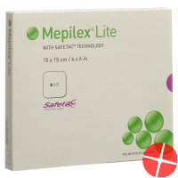Mepilex Lite Absorptionsverb 15x15cm Silik 5 Stück