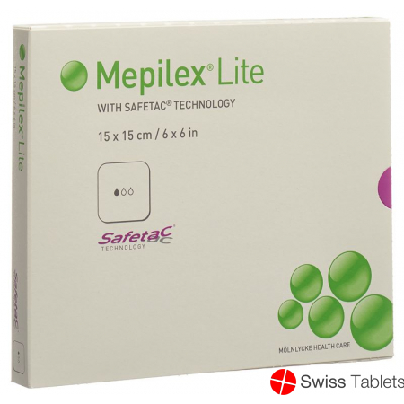 Mepilex Lite Absorptionsverb 15x15cm Silik 5 Stück buy online
