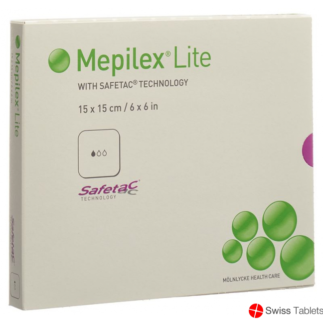 Mepilex Lite Absorptionsverb 15x15cm Silik 5 Stück buy online