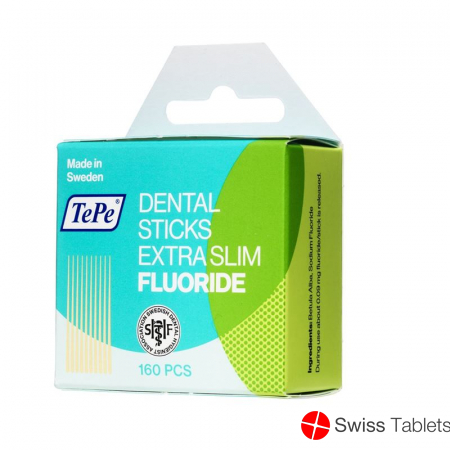 TePe Zahnhölzer mit Fluorid aus Birkenholz X-dünn 160 Stück buy online