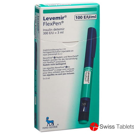 Insulin Levemir Flexpen Fertigpen 5x 3ml buy online