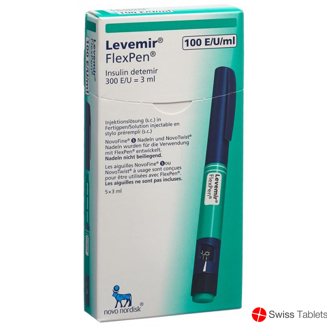 Insulin Levemir Flexpen Fertigpen 5x 3ml buy online