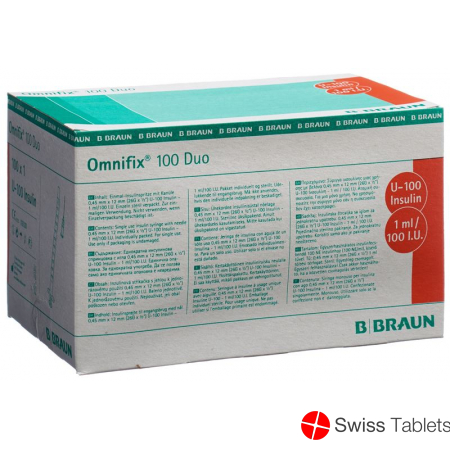 Omnifix Insulin 1ml Duo mit Kanüle G26 100 Stück buy online