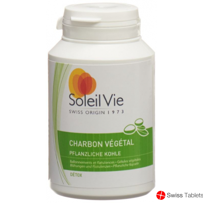 Soleil Vie Vegetable Charcoal Capsules 100 Caps buy online