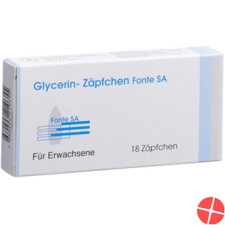 Glycerinzäpfchen Fonte für Erwachsene 18 Stück