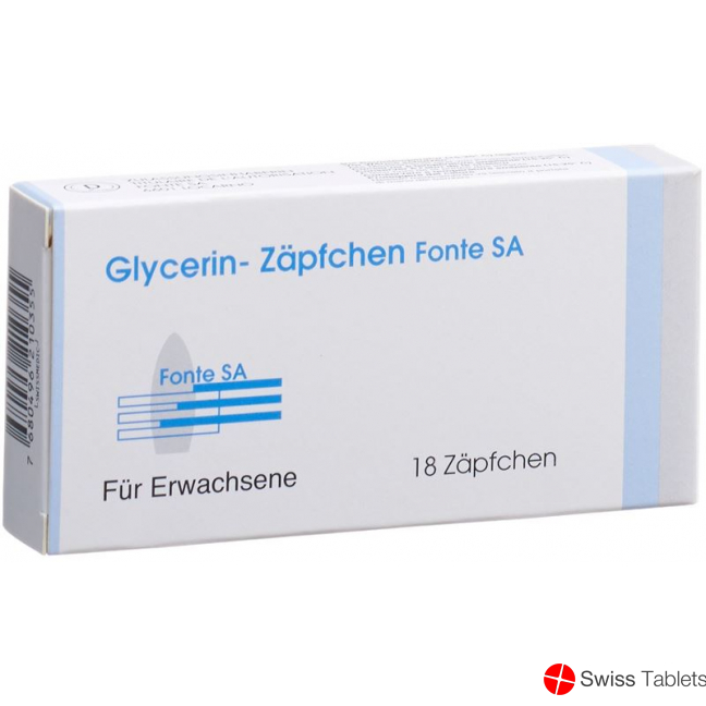 Glycerinzäpfchen Fonte für Erwachsene 18 Stück buy online