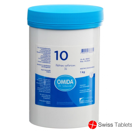 Omida Schüssler No10 Nat Sulf Tabletten D 6 1000g buy online