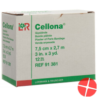 Cellona Gipsbinden 2.75mx7.5cm Feincremig 12 Stück