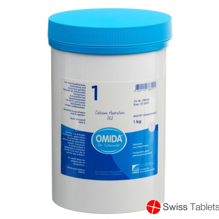 Omida Schüssler No1 Cal Fluor Tabletten D 12 1000g buy online