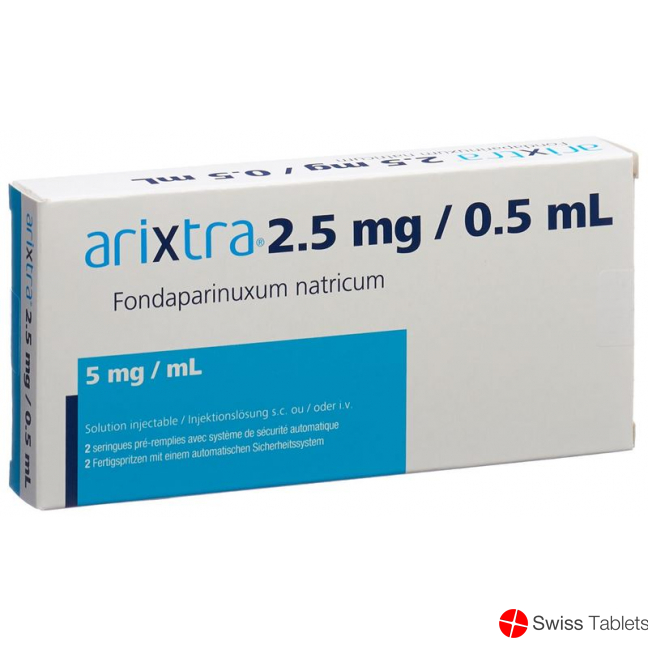 Arixtra Injektionslösung 2.5mg/0.5ml 2 Fertigspritzen 0.5ml buy online