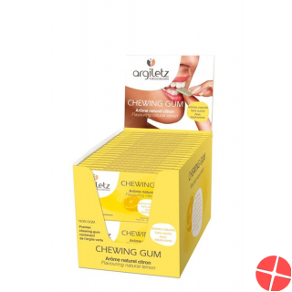 Argiletz Argil Gum Zitrone ohne Zucker 12 Stück
