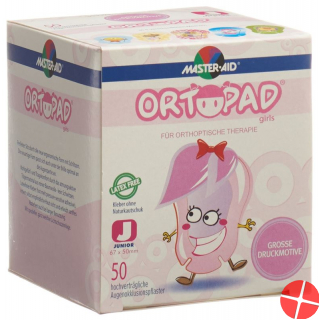 Ortopad Occlusionspflaster Juni Girls -2j 50 Stück