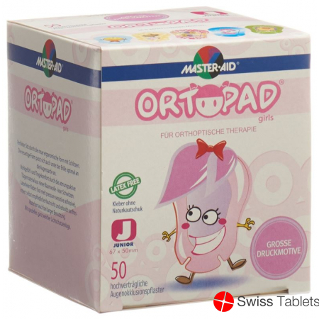 Ortopad Occlusionspflaster Juni Girls -2j 50 Stück buy online