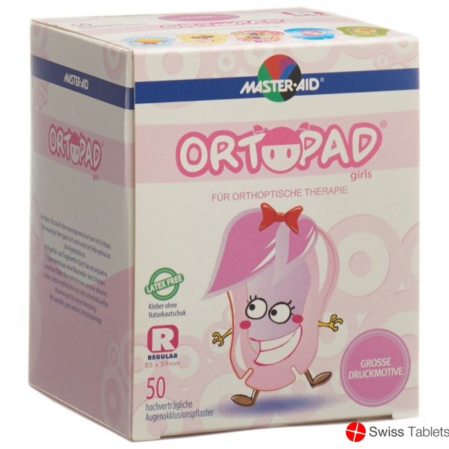 Ortopad Occlusionspflaster Regu Girls Ab 4j 50 Stück buy online