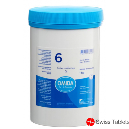 Omida Schüssler No6 Kal Sulf Tabletten D 6 1000g buy online