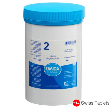 Omida Schüssler No2 Calc Phos Tabletten D 6 1000g buy online