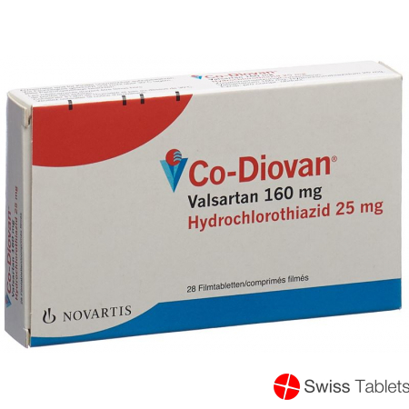 Co Diovan Filmtabletten 160/25mg 28 Stück buy online