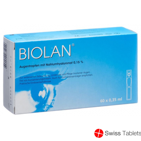 Biolan Augentropfen 60 Monodosis 0.35ml buy online