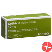 Cetirizin Helvepharm Filmtabletten 10mg 50 Stück