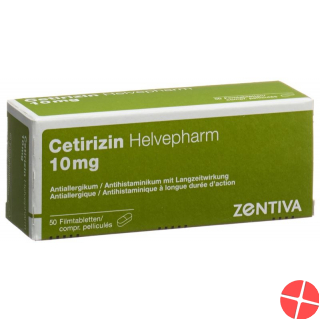 Cetirizin Helvepharm Filmtabletten 10mg 50 Stück