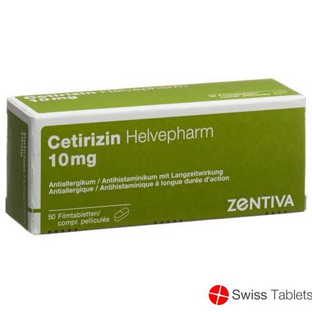 Cetirizin Helvepharm Filmtabletten 10mg 50 Stück buy online