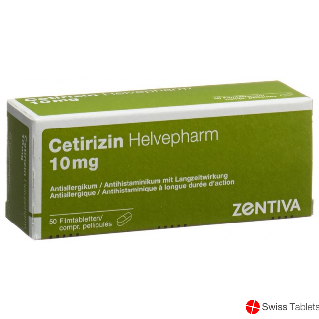 Cetirizin Helvepharm Filmtabletten 10mg 50 Stück buy online