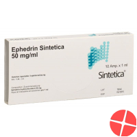 Ephedrin Sintetica Injektionslösung 50mg/ml 10 Ampullen 1ml