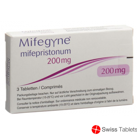 Mifegyne Tabletten 200mg 3 Stück buy online