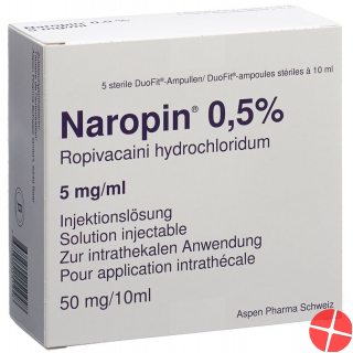Naropin Injektionslösung 0.5% 5 Duofit Ampullen 10ml