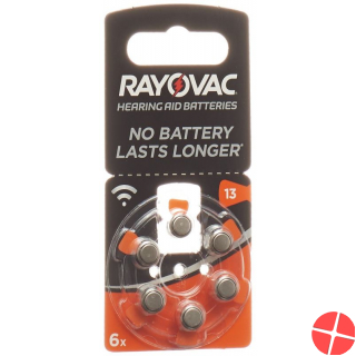 Rayovac Batterie Hörgeräte 1.4V V13 6 Stück