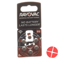 Rayovac Batterie Hörgerät 1.4V V312 6 Stück Rayovac Batterie Hörgerät 1.4V V312 6 Stück