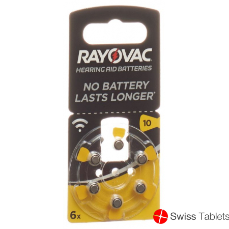 Rayovac Batterie Hörgeräte 1.4v V10 6 Stück buy online