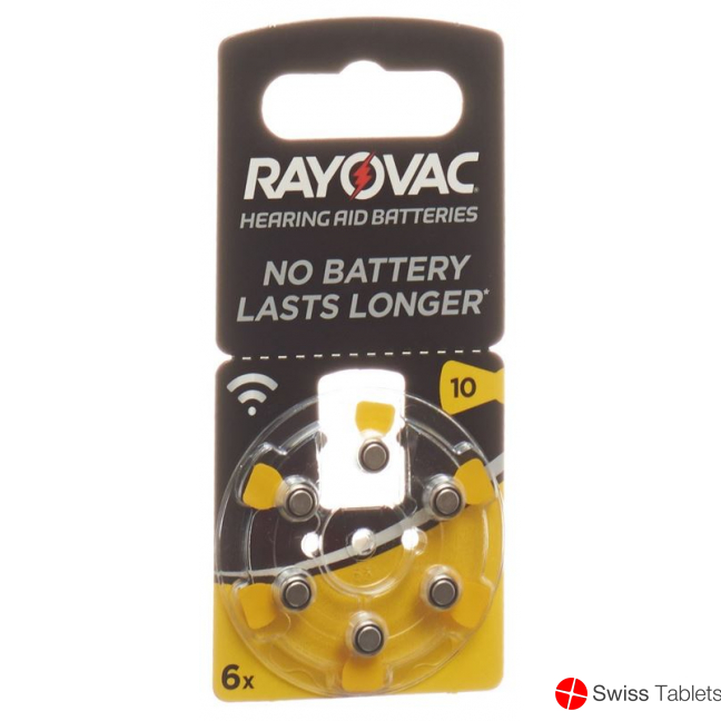 Rayovac Batterie Hörgeräte 1.4v V10 6 Stück buy online