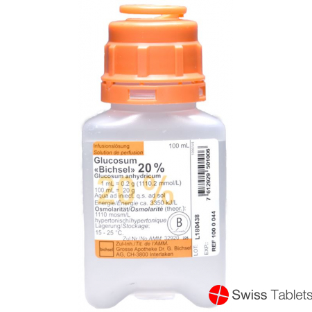 Gluc Bichsel Infusionslösung 20% O Best Plastikflasche 100ml buy online
