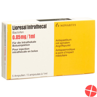 Lioresal Intrathecal Injektionslösung 0.05mg/ml Ampullen 5 Stück