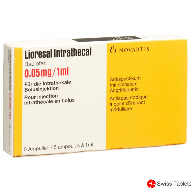 Lioresal Intrathecal Injektionslösung 0.05mg/ml Ampullen 5 Stück buy online