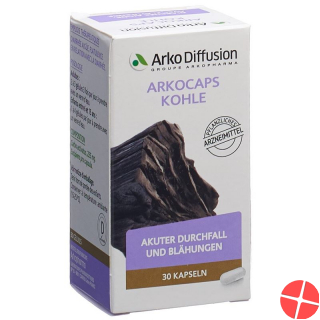 Arkocaps Pflanzenkohle Kapseln 225mg 30 Stück