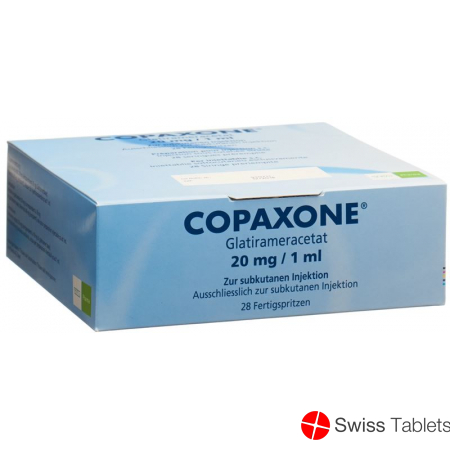 Copaxone Injektionslösung 20mg/ml 28 Fertigspritzen 1ml buy online