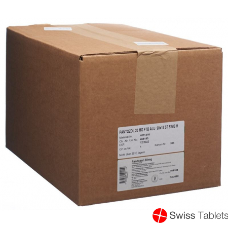 Pantozol Filmtabletten 20mg 90x 15 Stück buy online