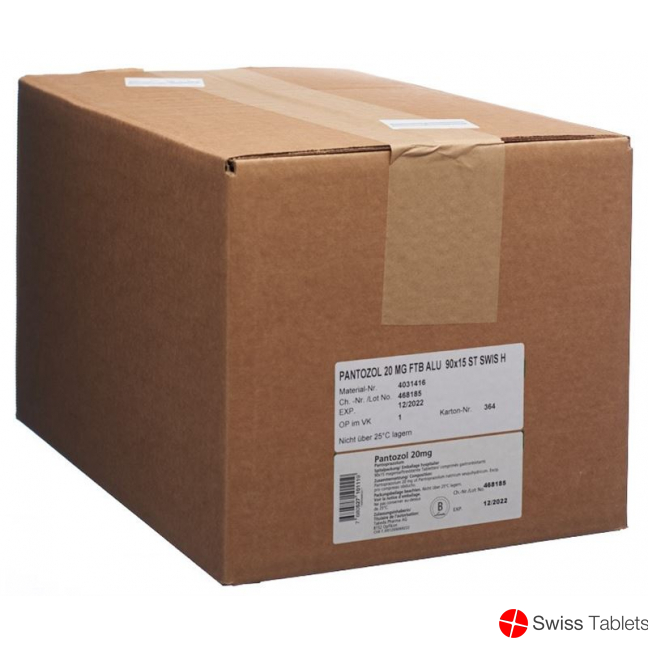 Pantozol Filmtabletten 20mg 90x 15 Stück buy online