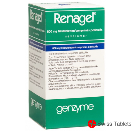 Renagel Filmtabletten 800mg 180 Stück buy online