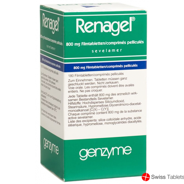 Renagel Filmtabletten 800mg 180 Stück buy online