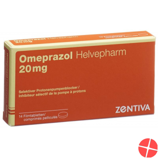 Omeprazol Helvepharm Filmtabletten 20mg 14 Stück