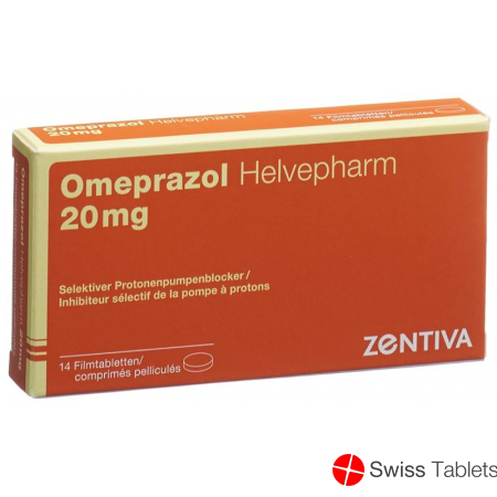 Omeprazol Helvepharm Filmtabletten 20mg 14 Stück buy online