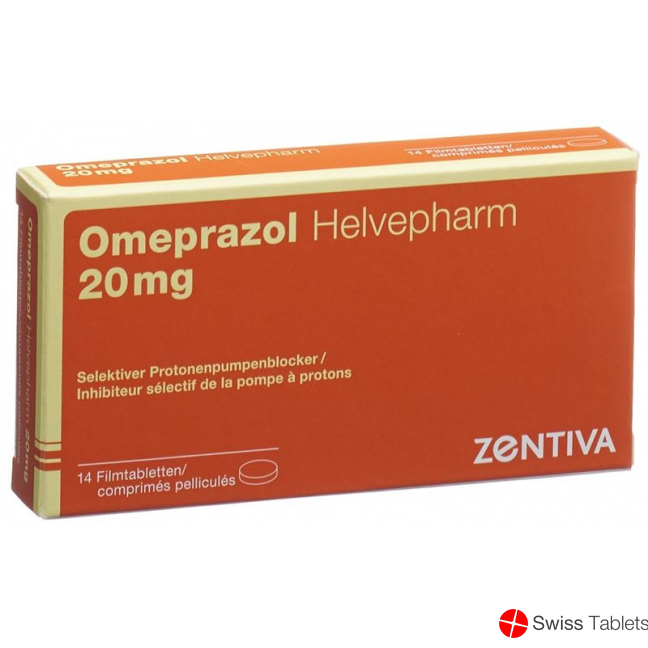 Omeprazol Helvepharm Filmtabletten 20mg 14 Stück buy online