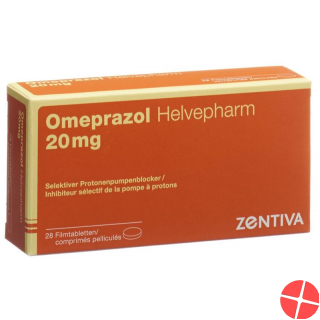 Omeprazol Helvepharm Filmtabletten 20mg 28 Stück