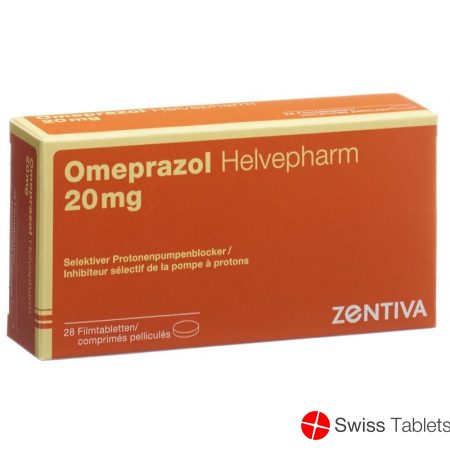 Omeprazol Helvepharm Filmtabletten 20mg 28 Stück buy online