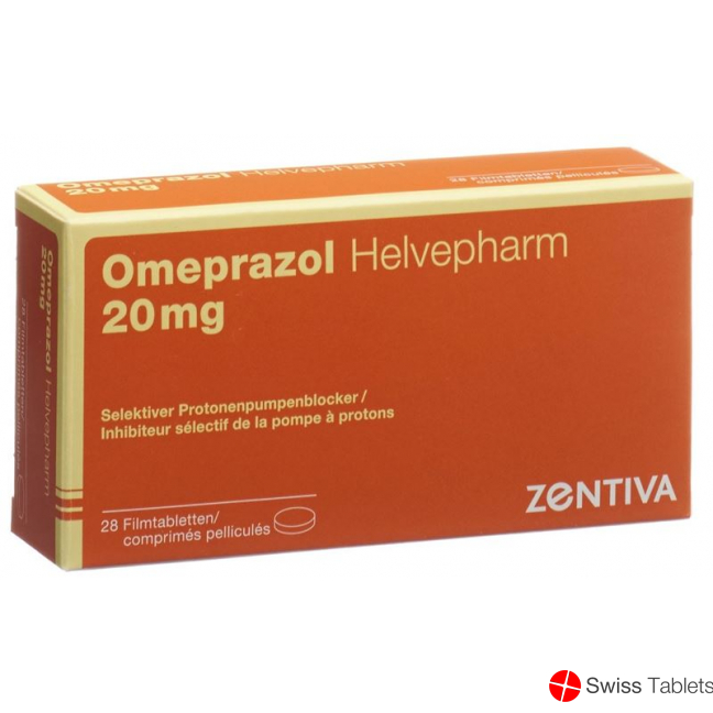 Omeprazol Helvepharm Filmtabletten 20mg 28 Stück buy online