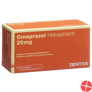 Omeprazol Helvepharm Filmtabletten 20mg 56 Stück
